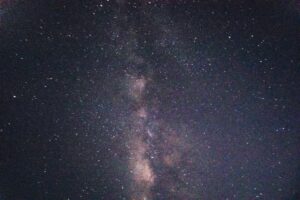 An awe-inspiring view of the Milky Way Galaxy featuring a star-filled night sky.